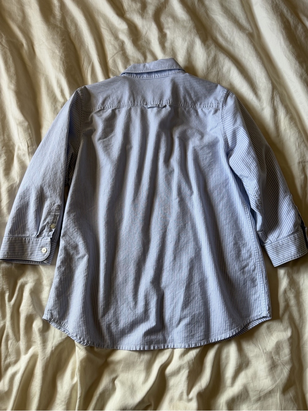 L.L. Bean Blue and White Button Down Shirt Size M - Picture 2 of 6
